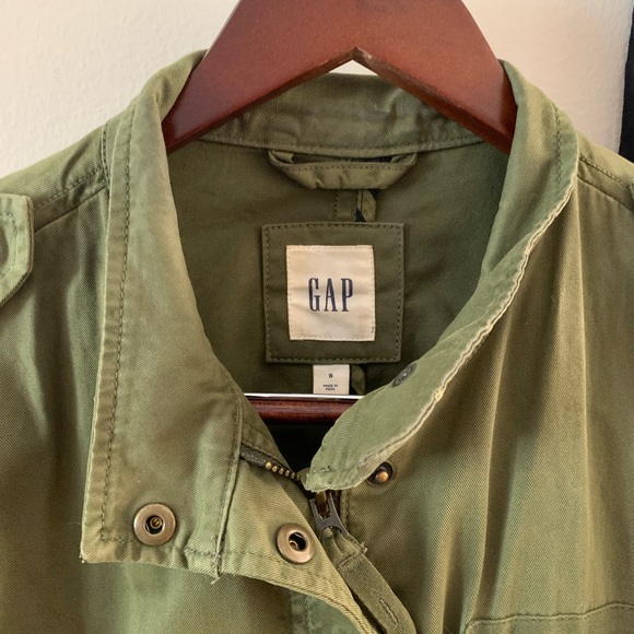 GAP // Forest Green Canvas Jacket - Picture 3 of 12